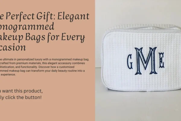 Monogrammed Makeup Bag